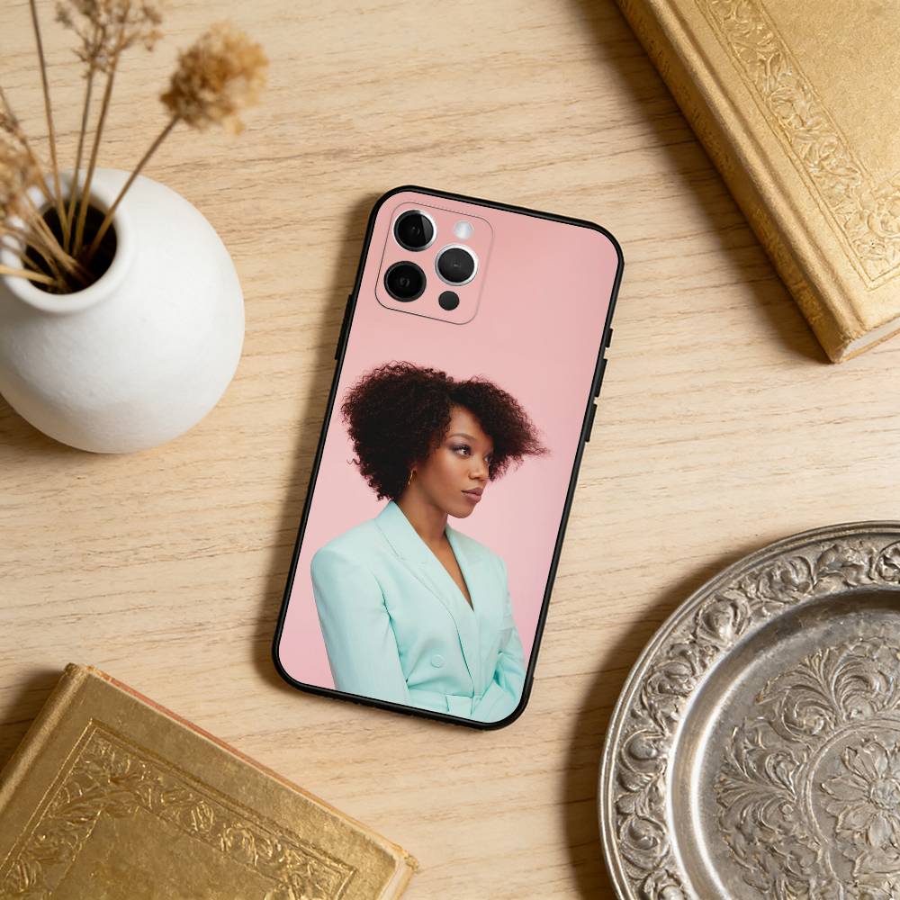 N-Naomi Actor A-Ackie Phone Case For iPhone 17,16,15,14,13,12,11 Plus,Pro Max,Soft Silicone Black Cover
