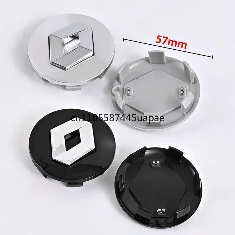 2026 Hot For Renault Hub Caps For Renault Megane 2 3 Clio 4 5 Trafic Captur Emblems Kangoo Zoe 4PCS 57mm 60mm Car Wheel Center C