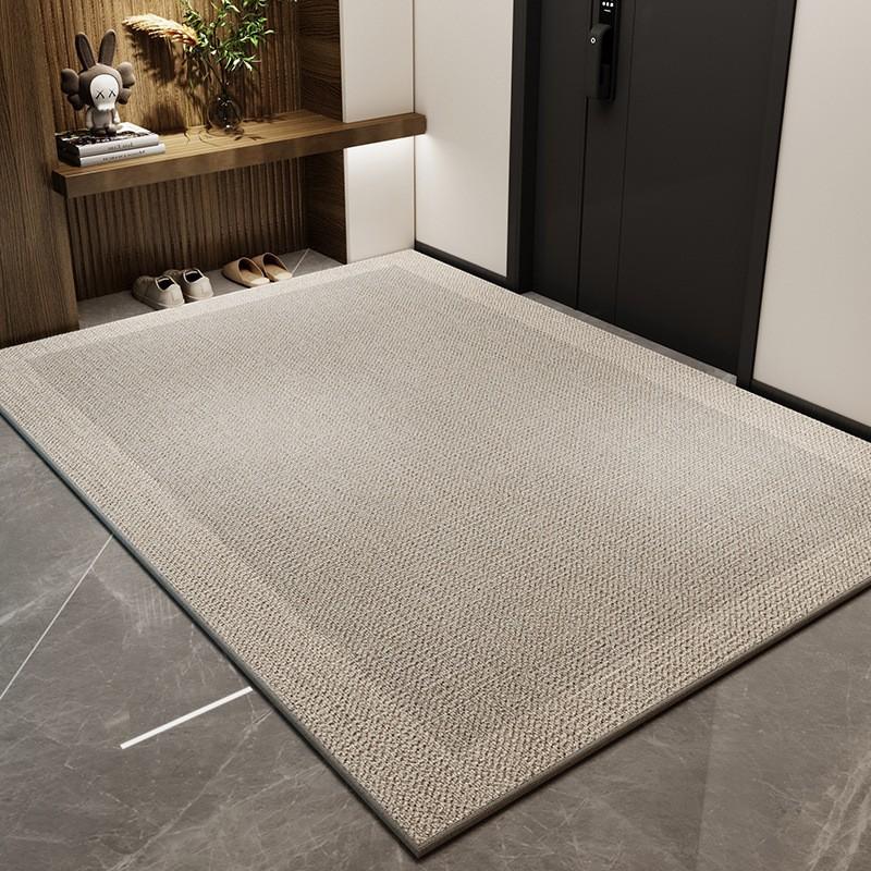 Simple Household Entry Door Floor Mat, Porch Mat, Advanced Sense, Dirt-Resistant Anti-Skid Ring, Velvet Can Be Cut Carpet