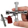 4-in-1 Water Meter Valve Key 4-Way Multi-Functional Water Utility Key High-Strength