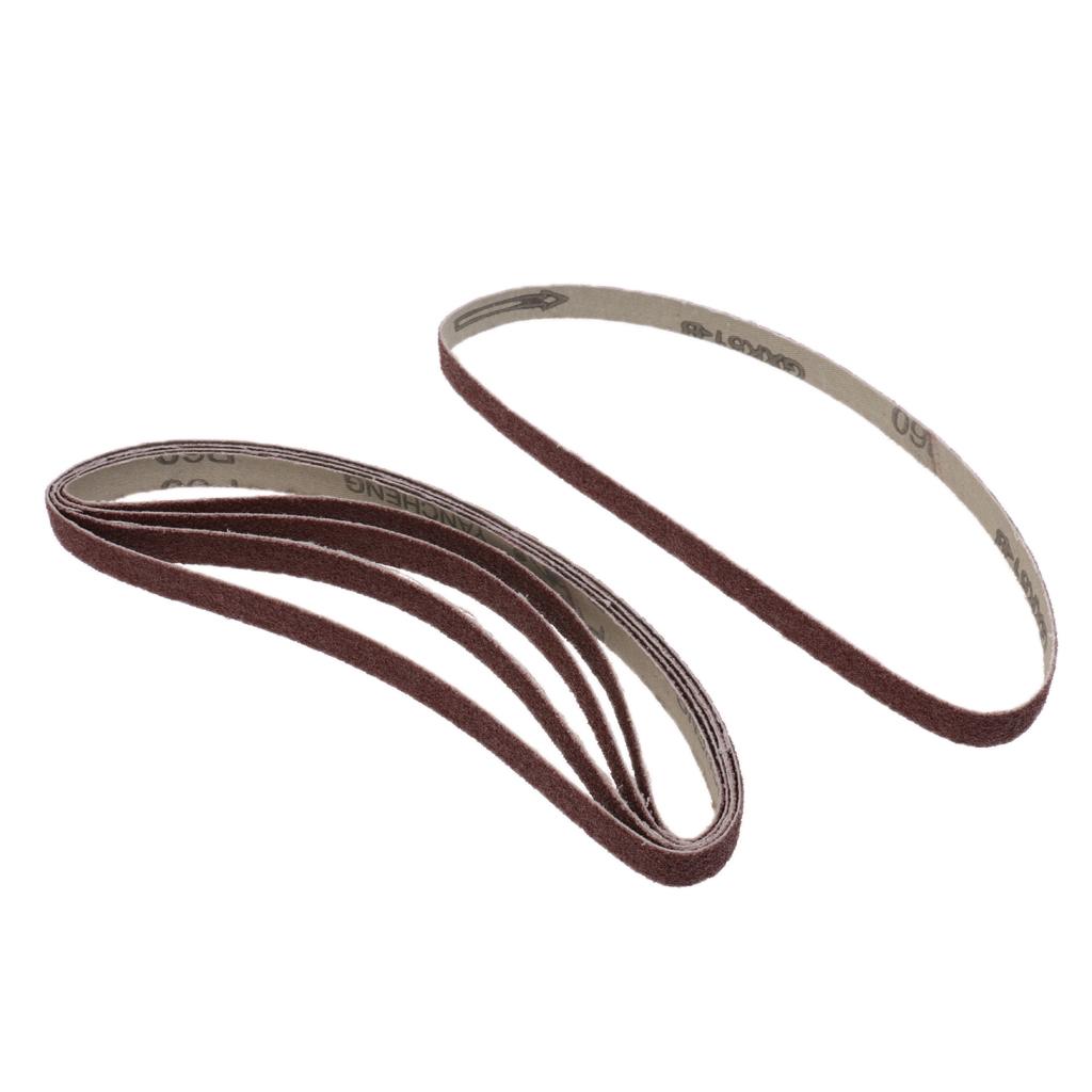 10 Assorted Sanding Sander Belts 330x10mm, 762x25mm, 457x13600 GRIT