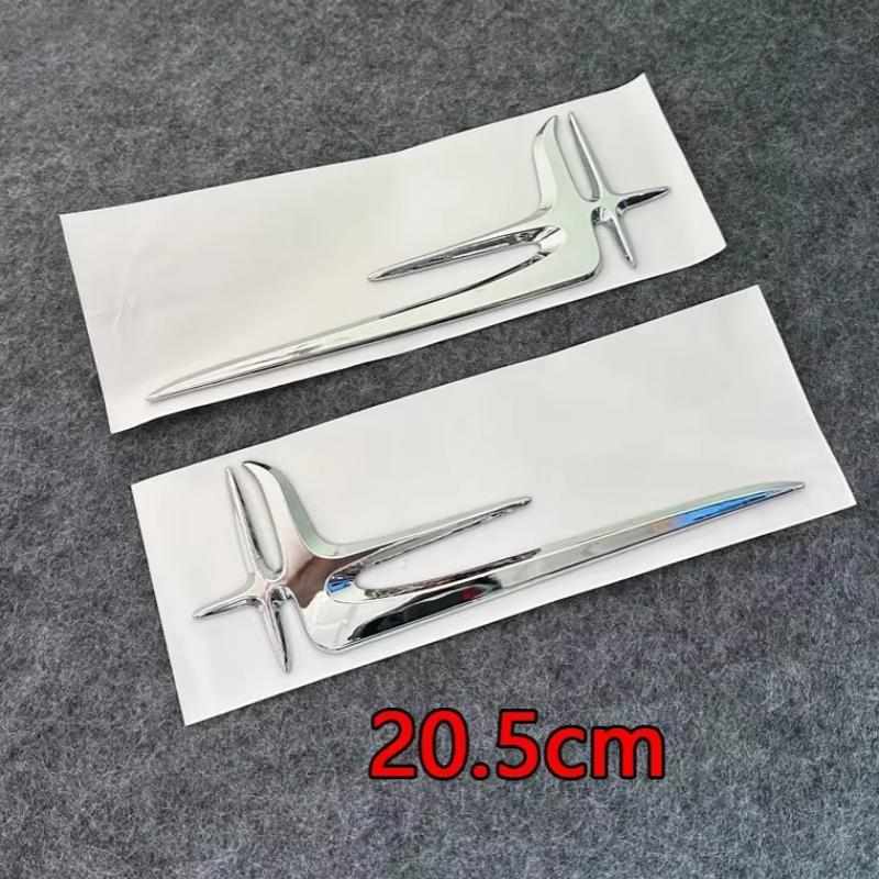 For Mercedes Benz fender side angel wing labels C-class E-class C200L extended version refit accessories pair decals stickers RX7