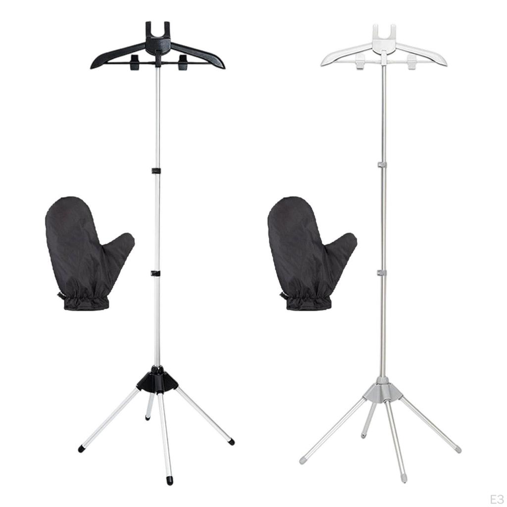 Clothes Hanger for Steam Ironing Handheld Garment Steamer Rack Practical 84-160 Cm Adjustable Height