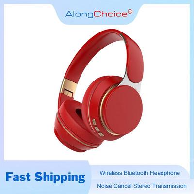 Low Latency Wireless Heapdhone Noise Cancel Headset HiFi Super Bass Subwoofer With HD Microphone Support TF Card Play Waterproof Headset