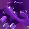 3 In 1 Female Masturbation G Spot Vibrator 7 Tapping Vibration Modes Female Sex Toy USB Rechargeable Vibrator Silent Massage Adult Sex Toy