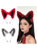 Realistic Wolf Ears Hairband Furry Headbands Plush for Coser Role Play and Photography Props