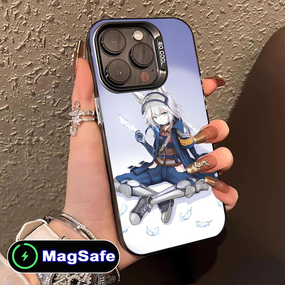 

Arknights Grani Translucent MagSafe Mobile Phone Case for iPhone 17 16 15 14 13 12 11 Air Pro Max Plus Colorful Cover iPhone 11