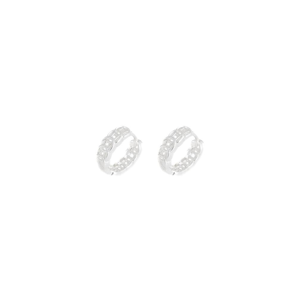 Copper Coin Silver Circle Design Sense Fashionable And Exquisite Sense Retro Simple Temperament Ear Buckle