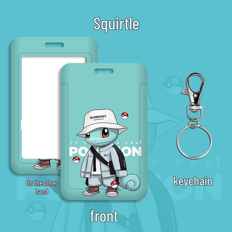 Cartoon Lanyard ID Holder for Students: School, Bus, Meal, or Work Badge