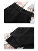 Apricot High-Waisted Slim-Fit Straight-Leg Wool Pants - Women's 2024 Autumn/Winter Casual Style.