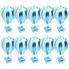 10 Stück Heißluftballon Aluminiumfolienballons Geburtstagsfeier Dekorationen Heliumfolienballon Hochzeitsveranstaltung Flugzeug-Thema