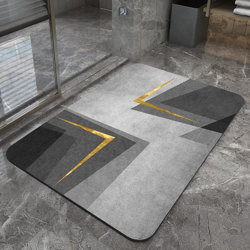 Diatom Mud Mat Toilet Quick Drying Mat Foot Mat Door Mat Entry Carpet Bathroom Mat Non-slip Mat Absorbent Toilet Mat