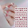 Heart Gel Nail Stickers Small Design Deco Toenail Manicure
