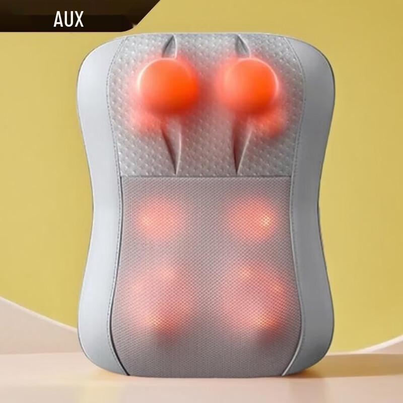 AUX Portable Neck, Shoulder & Back Massage Cushion with Heat CN plug (adapter included)