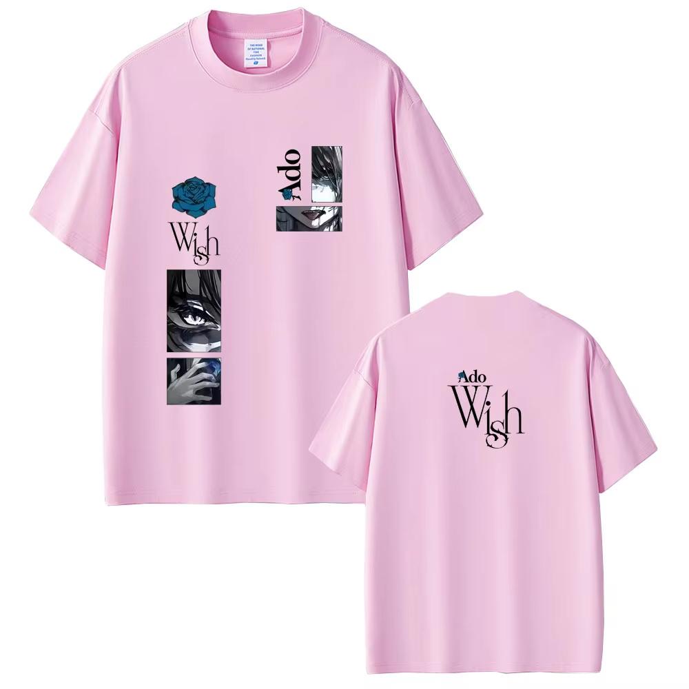 Singer Ado Kyougen Graphic Tshirt World Tour 2026 Hibana Merch T Shirts Summer Unisex Fashion Japanese Style SShortsleeved top