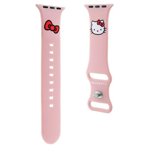 Hello Kitty Strap HKAWLSCHBLP AppleWatch 42/44/45/49mm Pink/pink Strap Silicone Kitty Head