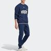 adidas Αρχικό Τυποποιημένο Λογότυπο Trefoil Φούτερ με Στρογγυλή Λαιμόκοψη Ανδρικό φούτερ Νυχτερινό-Μπλε IP7164
