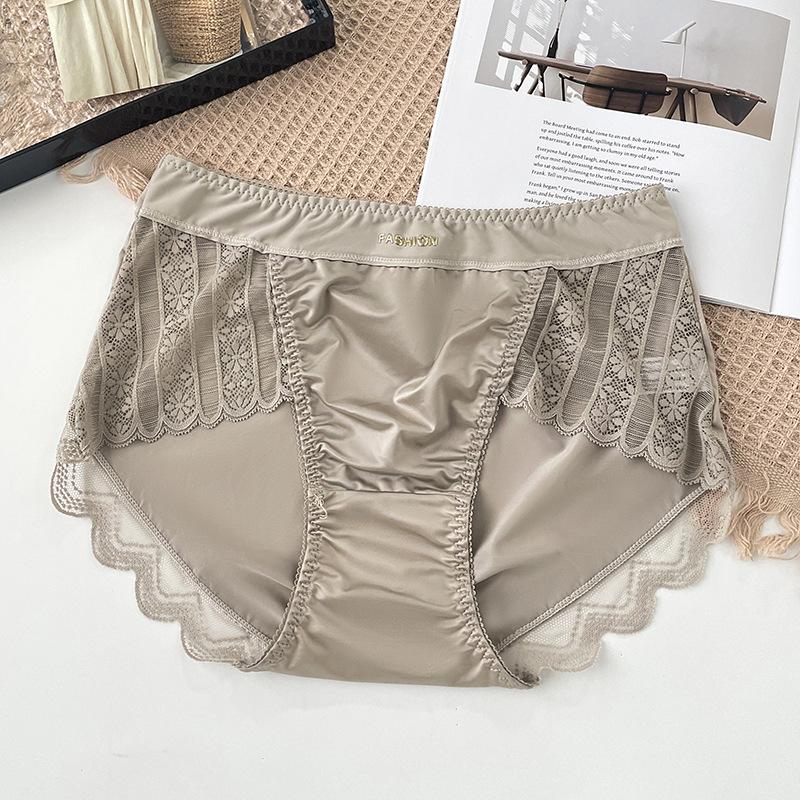 

Lady Spring and Autumn Lace Sexy High Bounce No Breathable Antibacterial No Scratch No Hip Underwear One Size