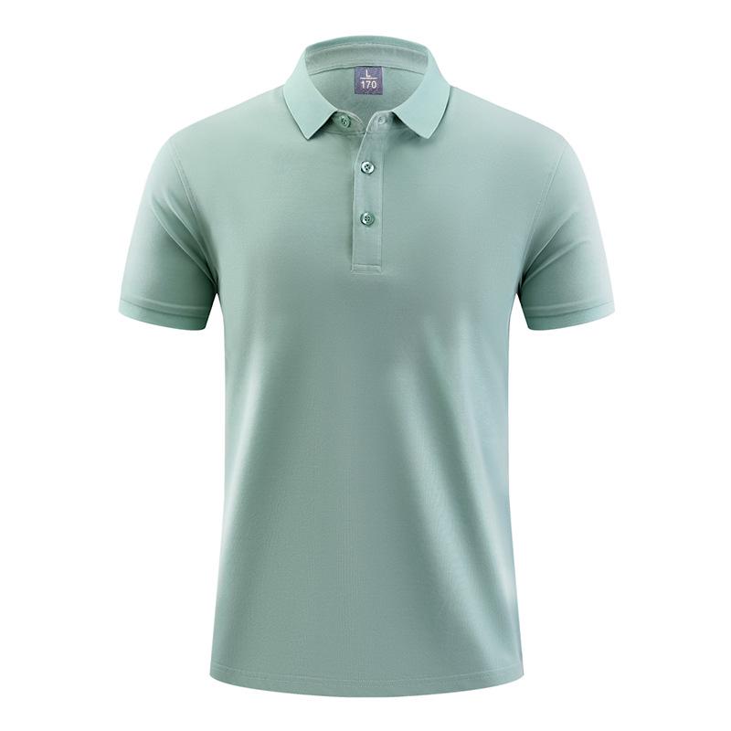 Unisex High-End Solid Color Sports Polo Shirt for Summer Activities