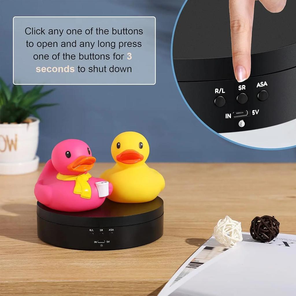 360 Grad Motorisierter Drehteller Ausstellungsständer mit USB-Stromkabel für Fotografieprodukte und Ausstellungen