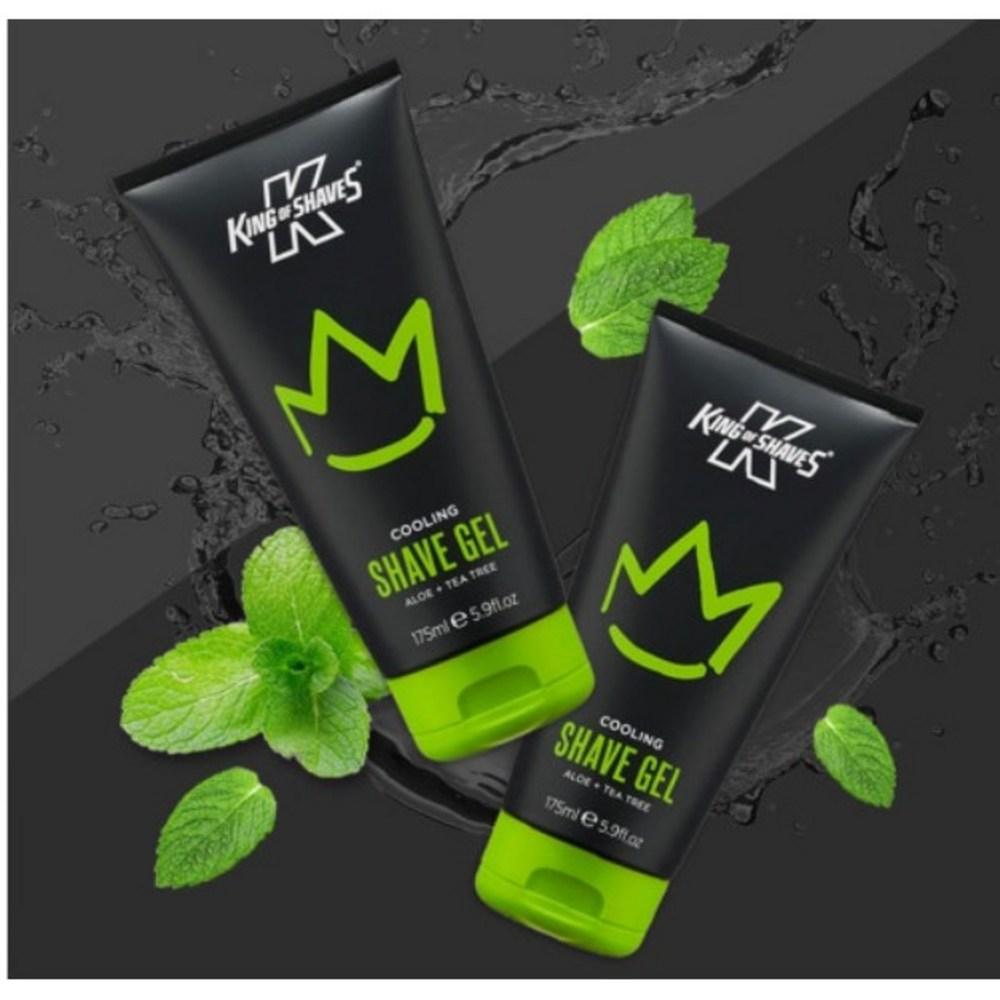 King of Shave Shave Gel Super Cooling, 175ml, 2 Units