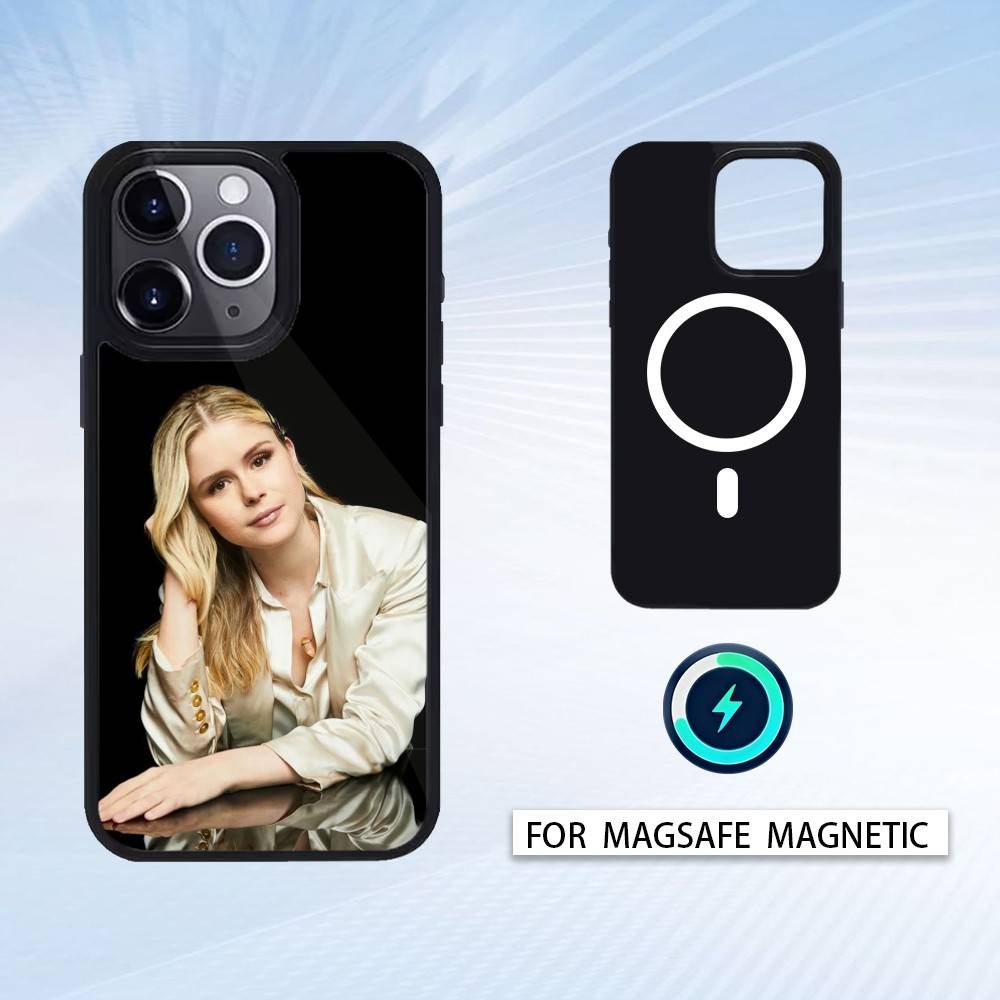 E-Erin Moriarty Phone Case Magnetic For iPhone17 16 15 14 13 12 Pro Max For Magsafe Wireless Charging Cover