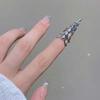 Fingertip Ring Fingertip Protective Cover Metal Hollow Ring Jewelry New Punk Ring  Gift