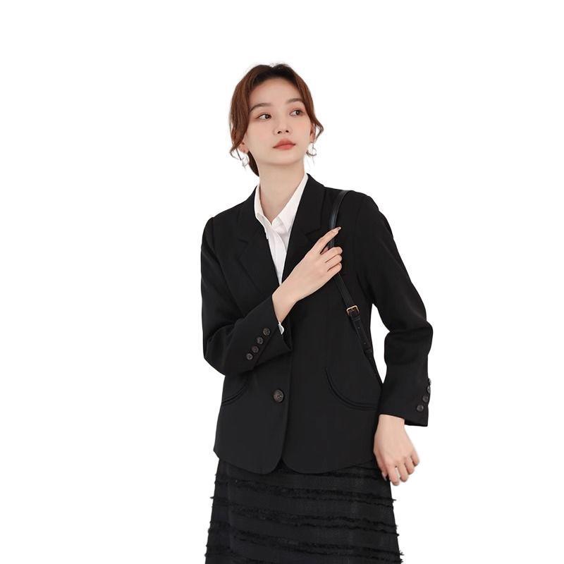 Suit Jacket Women's New Korean Small Design Sense Niche Spring and Autumn Thin Small Suit Top