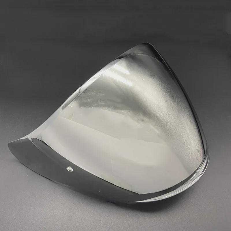 JC Half Helmet Lens - J-Cruise & J-Force4 CJ-2 Electroplated Sun Protection, Dual-Use Day/Night Helmet Accessory