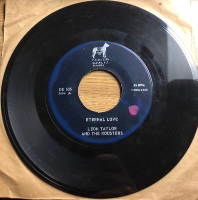 7inch Record LEON TAYLOR & THE ROOSTERS - Eternal Love / Everybody Loves A Lo OE535 Elite Records L Jamaica Reggae, Ska & Dub Used