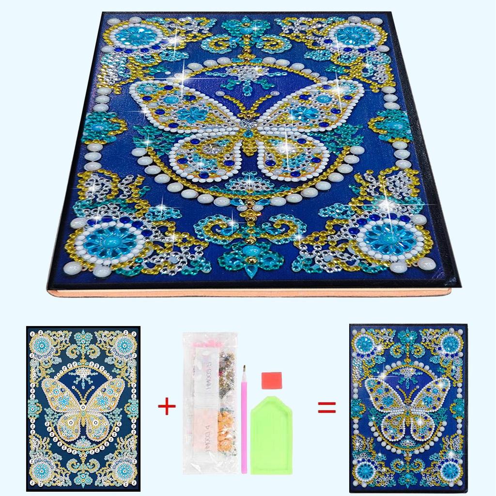 Diamond Painting DIY Notebook: Special-Shaped Shiny Design, 50 Pages, Perfect Christmas Holiday Gift