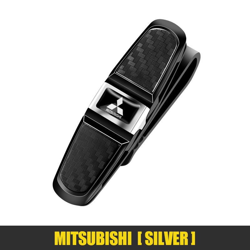 1 ks Klip na sluneční clonu do auta na brýle, úložný klip na lístky a karty Pro Mitsubishi Eclipse Space Delica Triton Star Mirage Jinxuan Galant