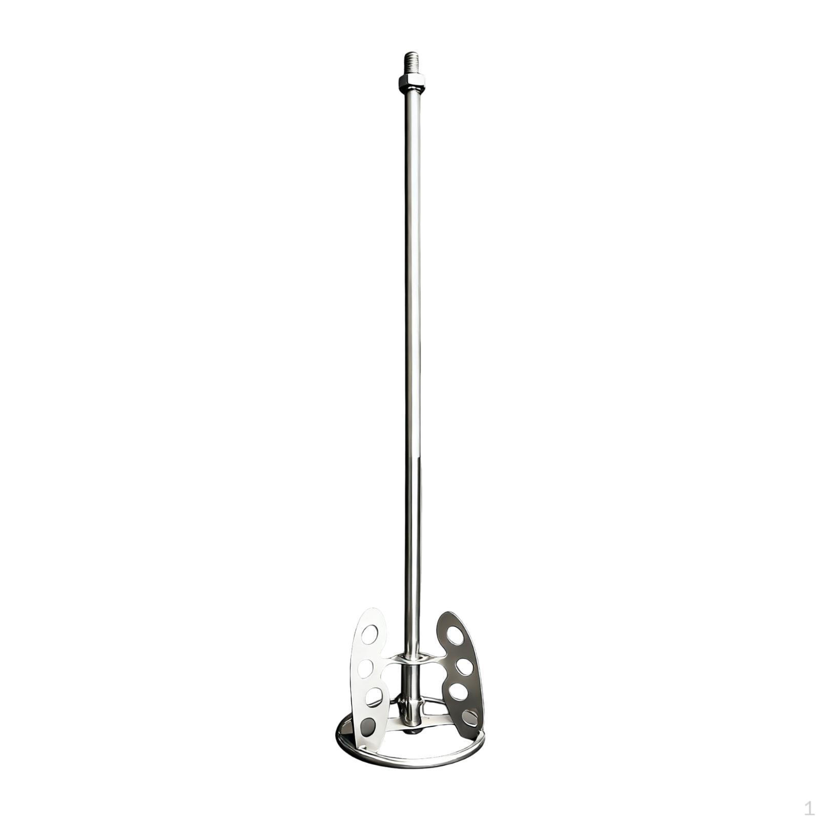 Cement Mixing Rod Concrete Mixer Paint Drill Attachment Paddle Stirrer Stainless Steel Design