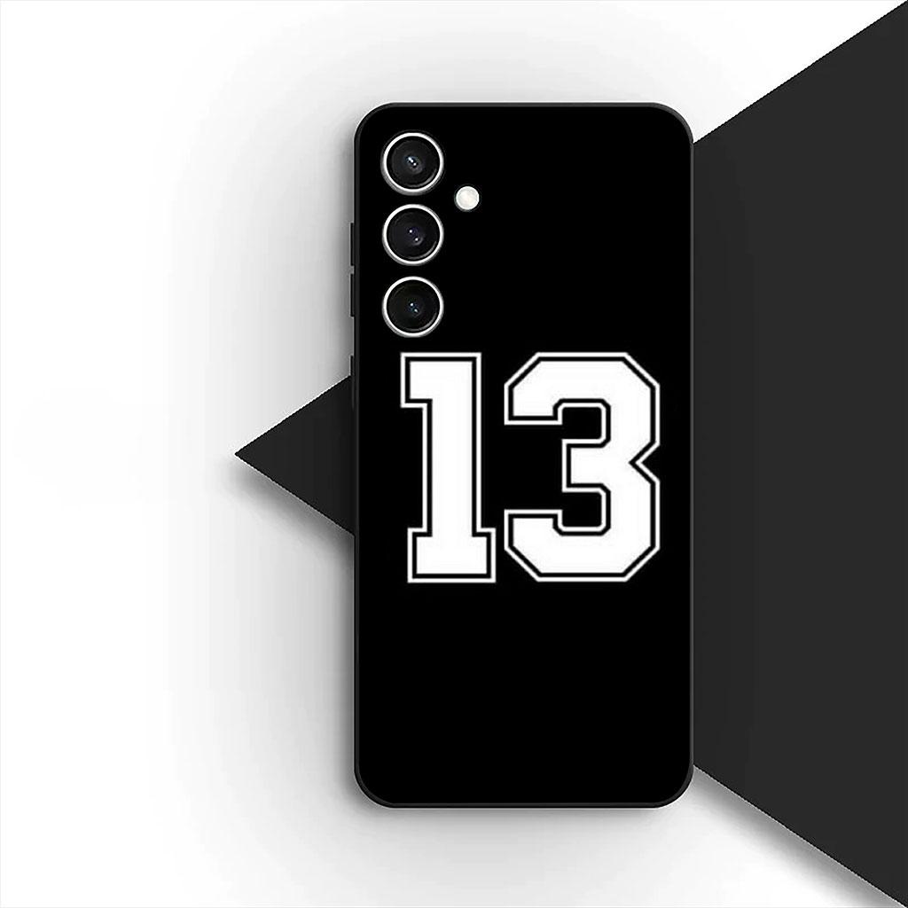 Kryt pro Samsung Galaxy S25 S24 S23 FE Ultra Plus S7 Edge S25+ S23+ A56 5G Pouzdro Číslo Fotbal Basketbal Sport Ne 24 5 10 23