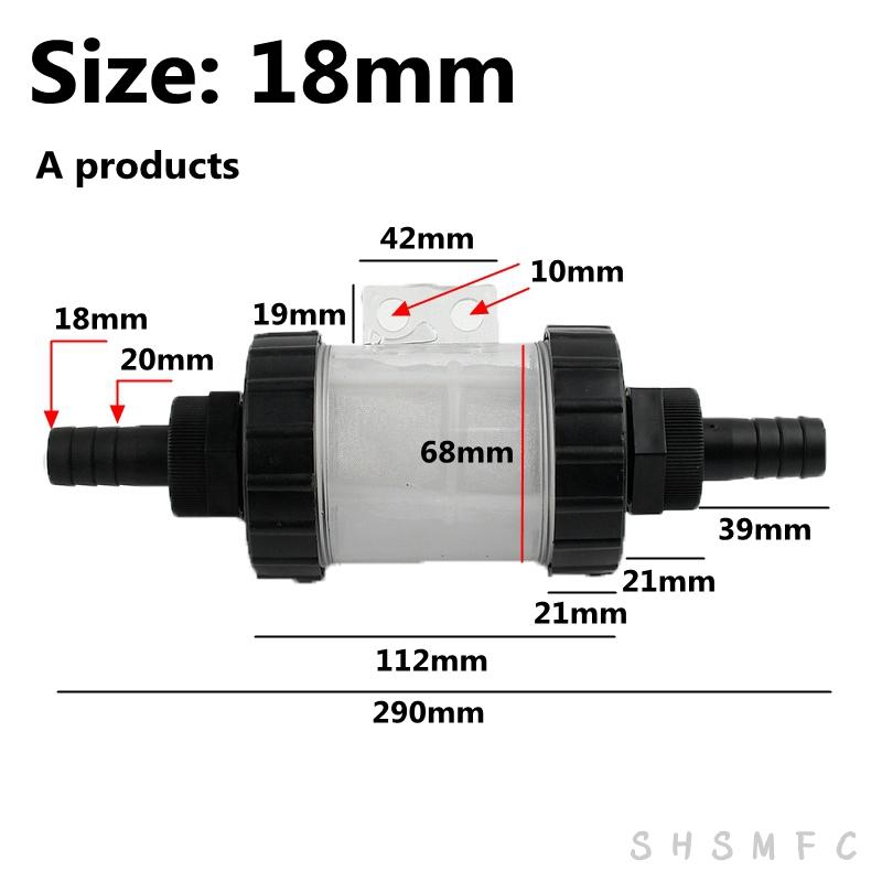 

1~8 PCS 18/22mm Pagoda Hose Filter Agricultural Irrigation Fittings Aquarium Transparent Filter Fish Tank Water Pipe Filter 1 PC