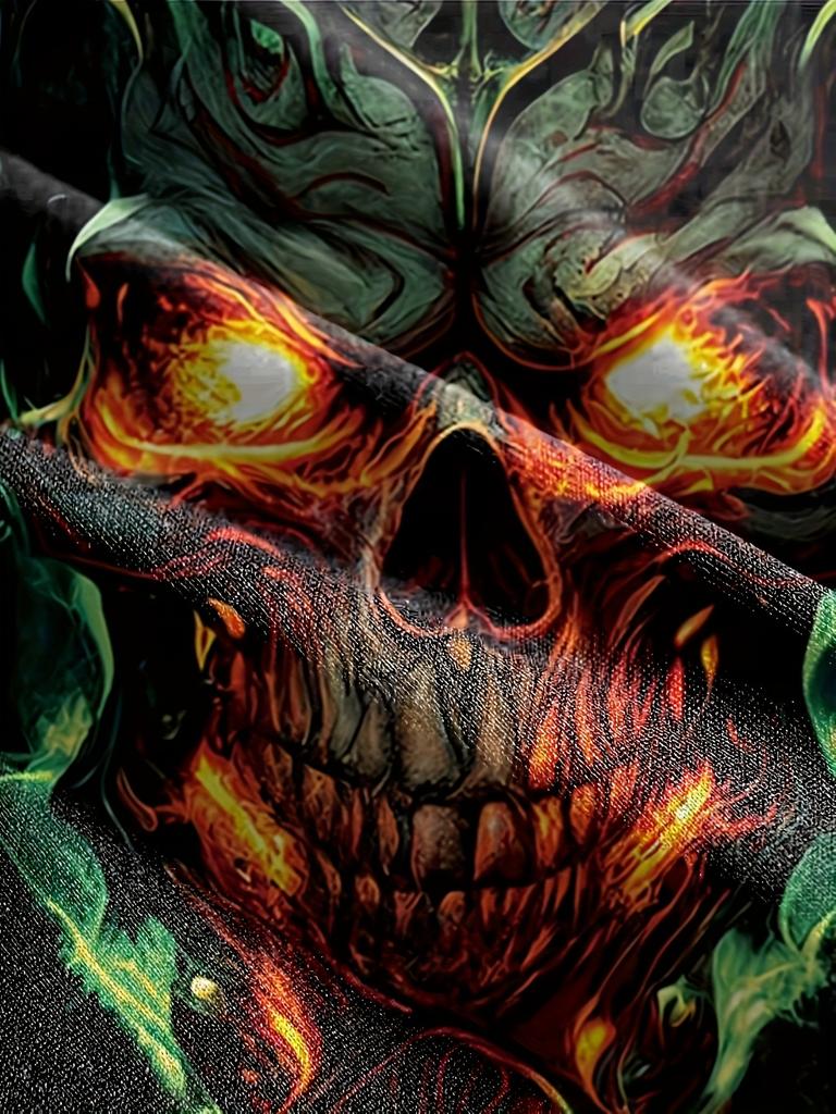 Fashionable Boys 3D Skeleton Graphic Tee - Cool Crew Neck Top forStylish Summer Days -Comfortable Casual Wear