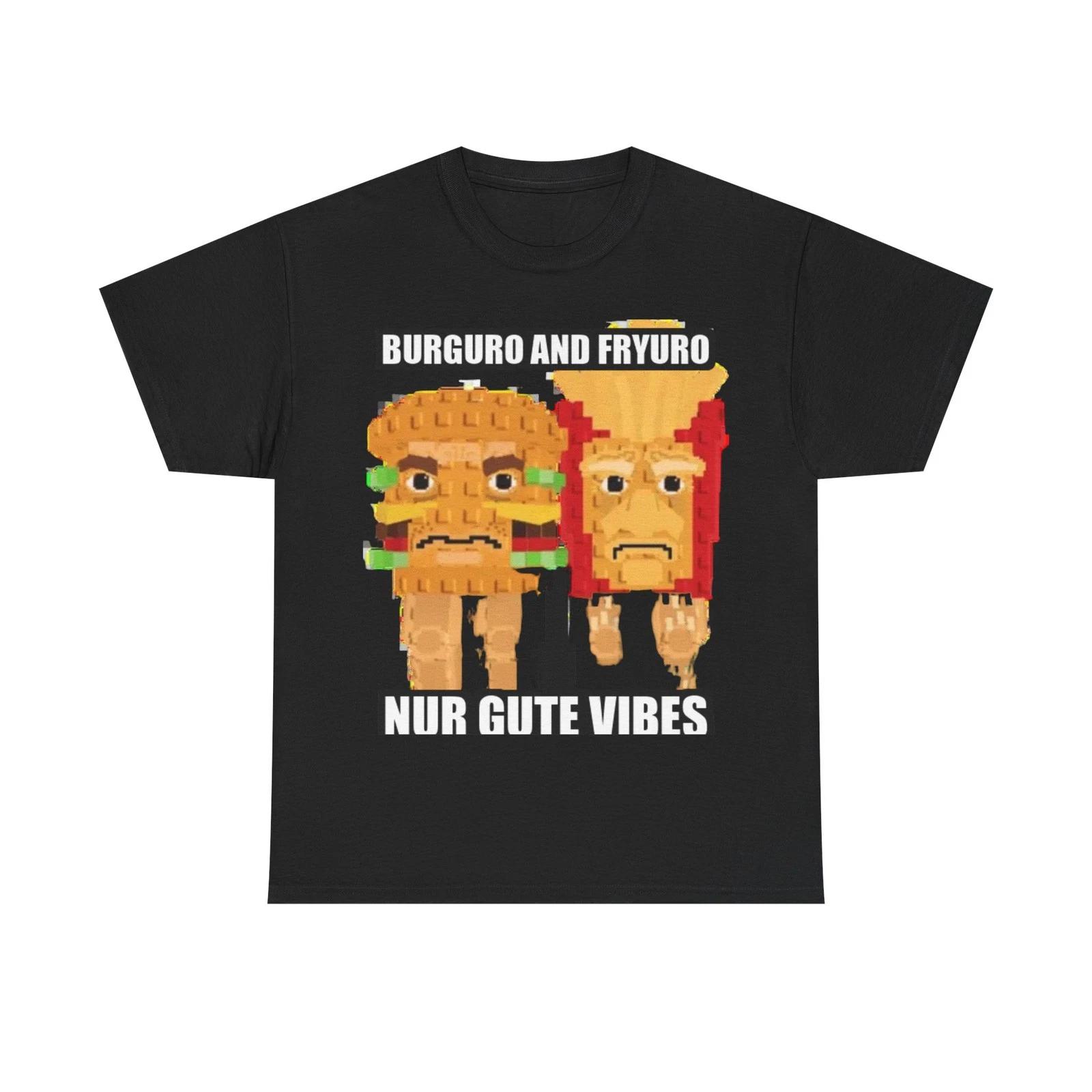 Burguro And Fryuro Unisex T-Shirt | Brainrot Meme Shirt Funny Viral Internet Hum XL