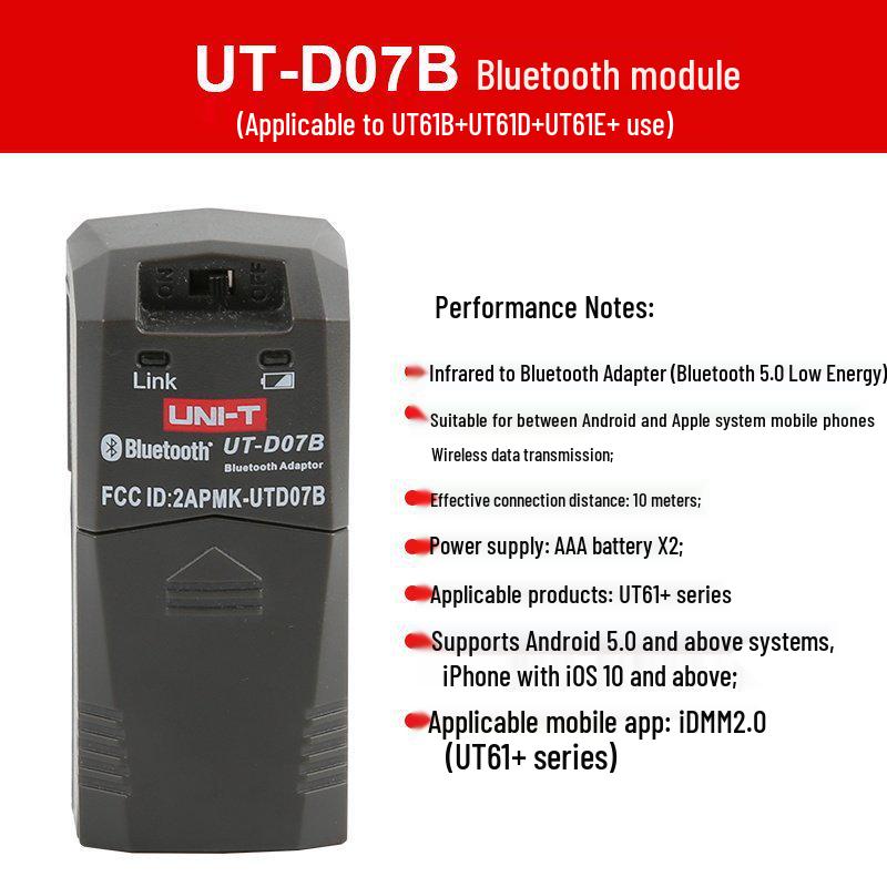 Uni-T UT61 Series Burn-Proof Bluetooth Multimeter for Professional Use