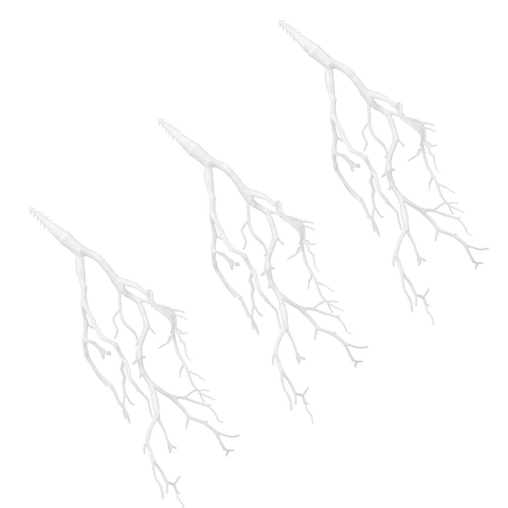 3Pcs DIY Antler Headwear Creative Premium Plastic Hairband Supplies for Party Halloween Decor Simulation Coral Branch Craft