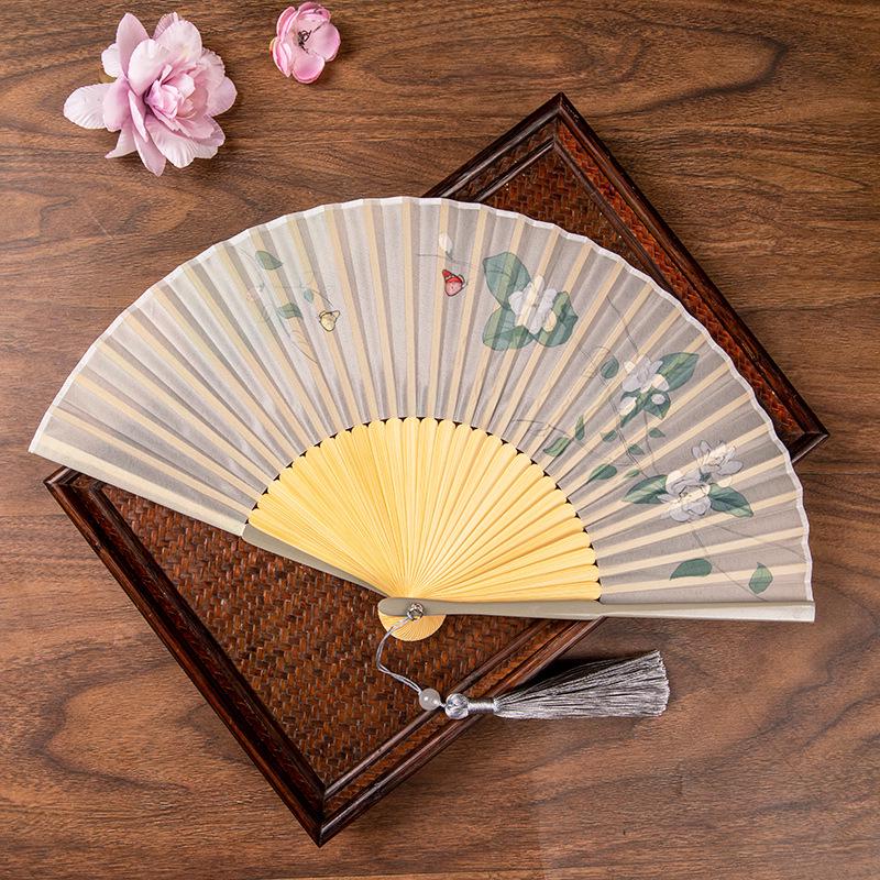 Gradient Cheongsam Style Hanfu Dance Folding Fan