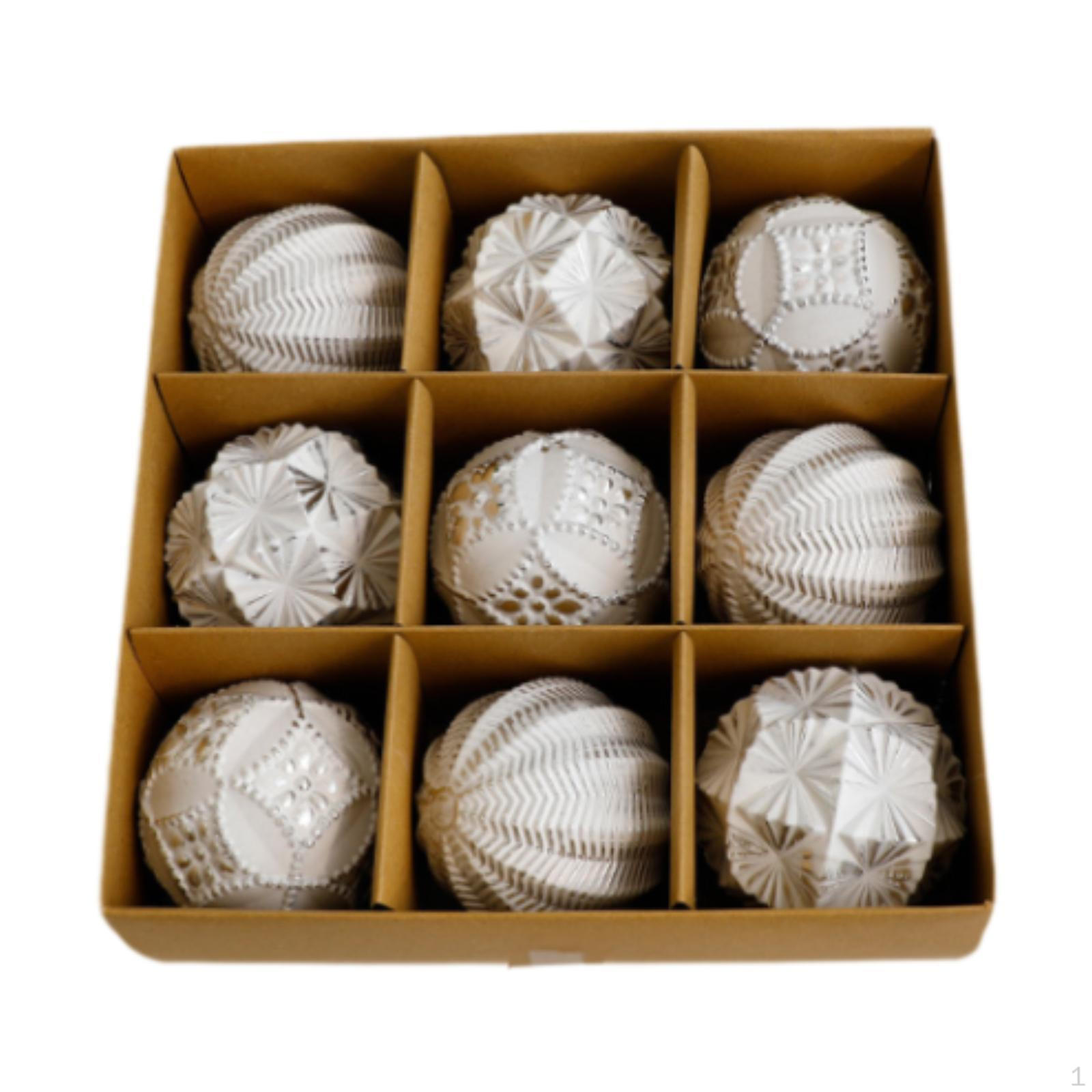 

9 елочных шаров для праздничных мероприятий серебряный