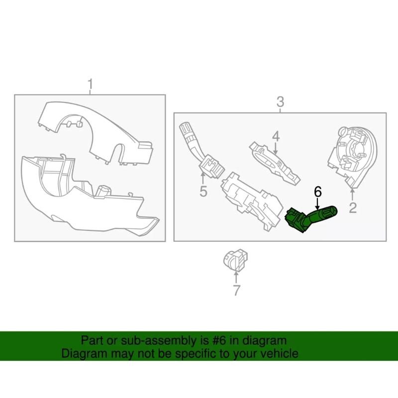 Car Wiper Switch Turn Signal Switch GB5Z13K359AA CBS2358 1S15112 SW7685 for 2016-2019 Combination Switch Auto Part