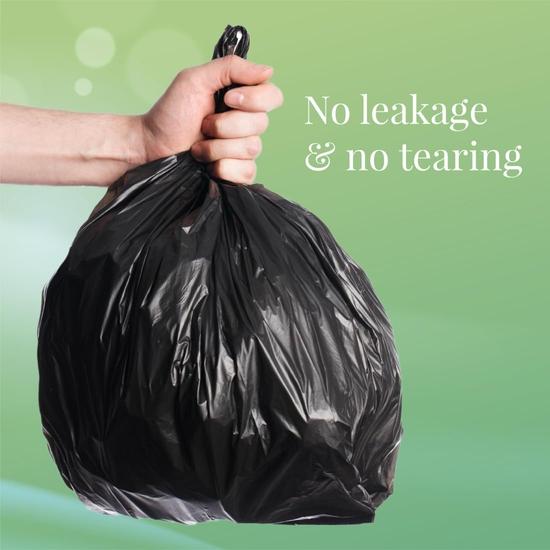 Origami Garbage Bags for Dustbin - Medium 19 x 21 Inches | 30 piece per Roll (Pack of 3, Black)
