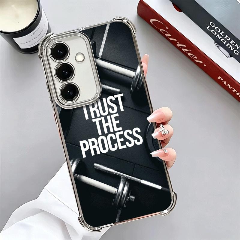 

Gym Mode Fitness Bodybuilding Plating Phone Case For Samsung A17 A07 A37 A57 A16 A56 A15 A55 A14 A54 A13 A53 A26 A36 A25 A35 A24 Samsung A03S
