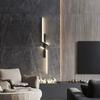 Modern Linear Strip Wall Light Black 60/80/100/120cm Living Room Bedroom Study Exhibition Lighting Fixtures Interior Decoration