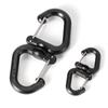S Shape Spring Snap Hook Key Holder Keychain Carabiner Rotatable Carabiner Keychain Clip Multifunctional Carabiner Clip