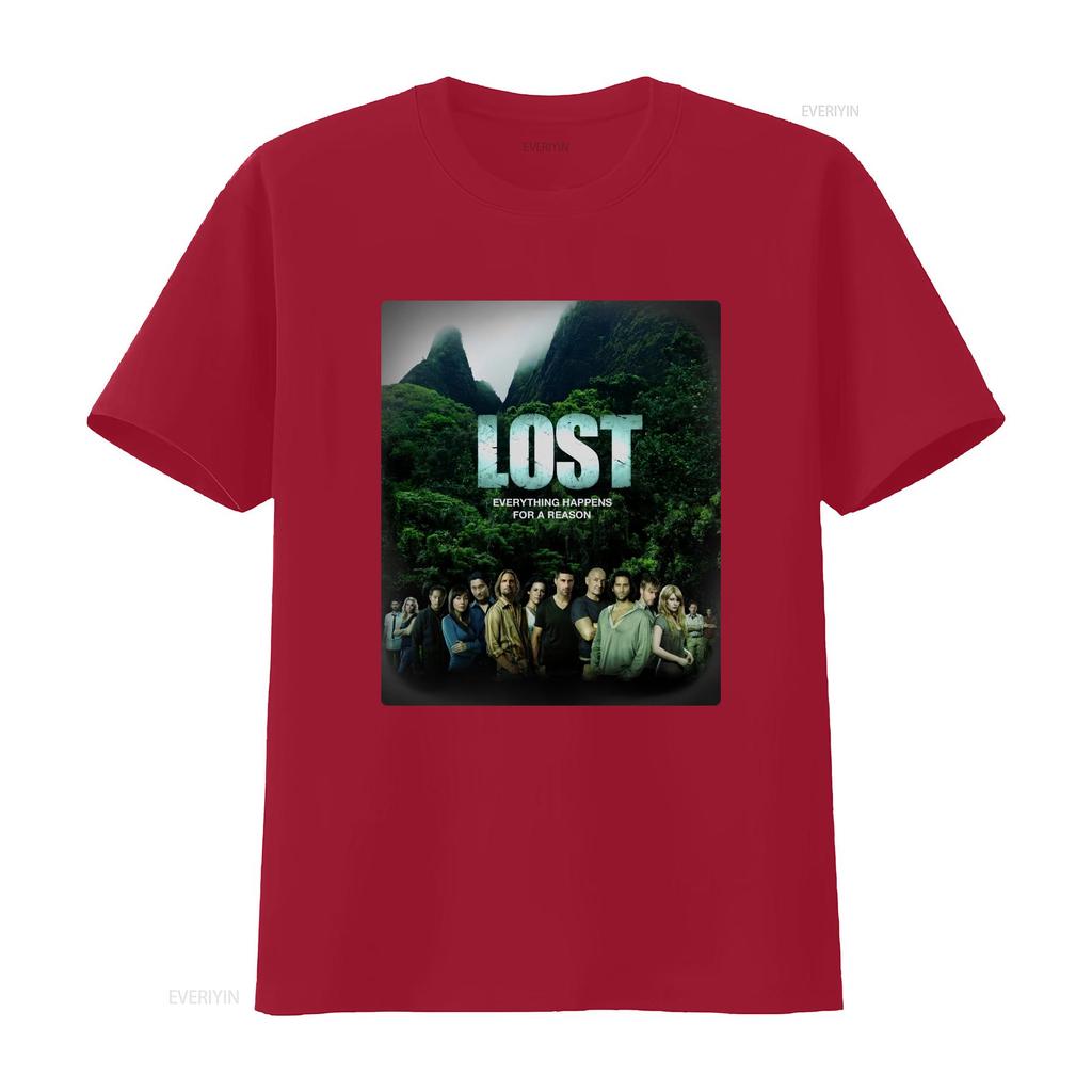 Lost TV Series T Shirt vintage Washed fashion streetwear Stretched Soft Comfortable designer clothes graphic Casual Stylish