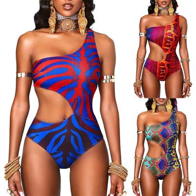 Women Sexy  Print Bikini Set Push Up Bathing Swimwear High Waist Swimsuit