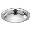 Universal 23.5cm Stainless Steel Pot Lid for Skillet Frying Pan Wok Replacement Cover Ergonomic Knob Heat Resistant Kitchen