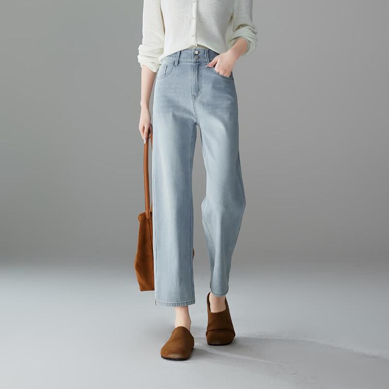 SOFSIL Women s High-Waist Straight-Leg Ankle Jeans 29/XL